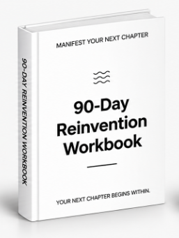 90-Day Manifestation & Reinvention Workbook — 3D cover